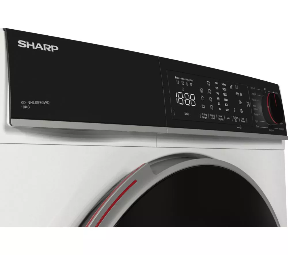SHARP KD-NHB0S9GWD-EN 10 kg Heat Pump Tumble Dryer - White