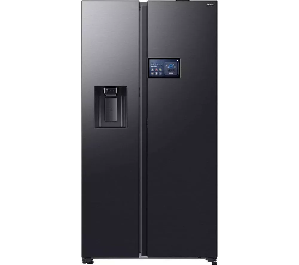 SAMSUNG Bespoke Series 9 AI Home RS90F64EEFEU American-Style Smart Fridge Freezer - Black
