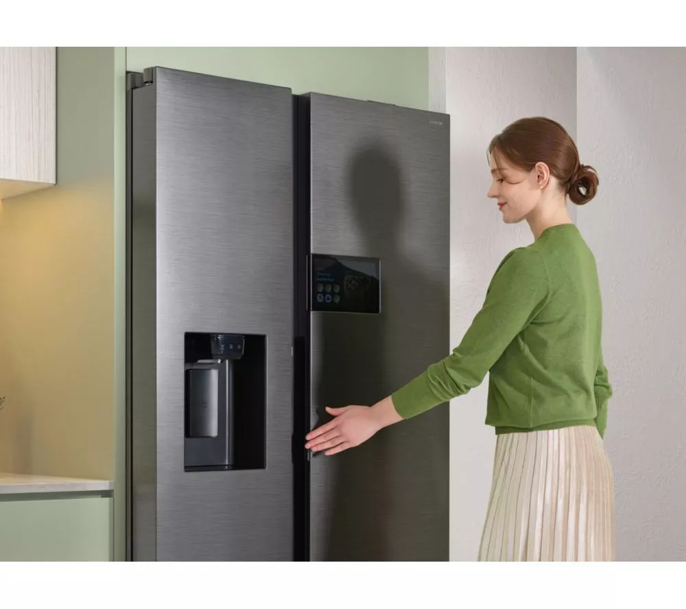 SAMSUNG Bespoke Series 9 AI Home RS90F64EETEU American-Style Smart Fridge Freezer - Silver