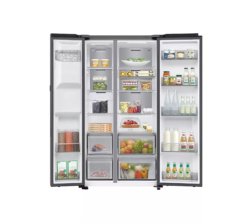 SAMSUNG Bespoke Series 9 AI Home RS90F64EETEU American-Style Smart Fridge Freezer - Silver