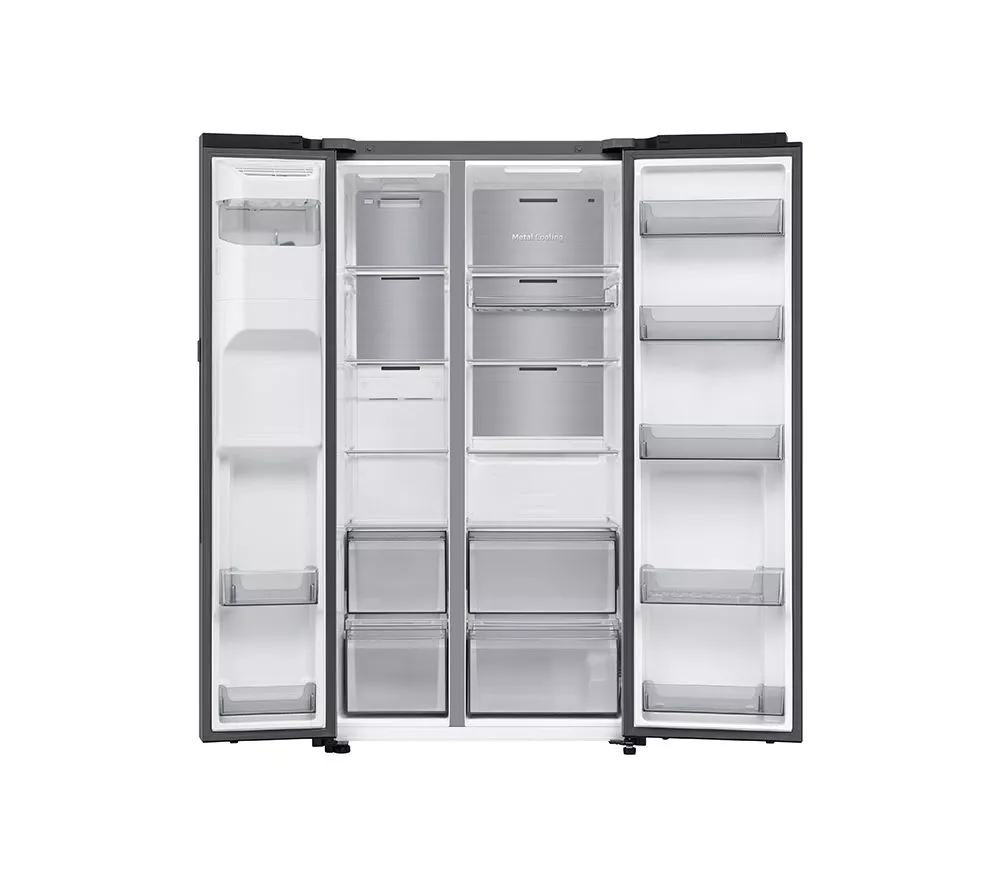 SAMSUNG Bespoke Series 9 AI Home RS90F64EETEU American-Style Smart Fridge Freezer - Silver