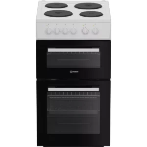 INDESIT ITE5EMW 50 cm Electric Solid Plate Cooker - White