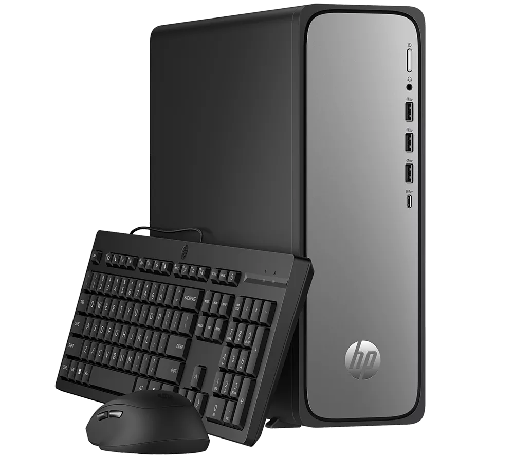HP OmniDesk Slim S03-0005na Desktop PC - Intel® 300, 256 GB SSD, Black