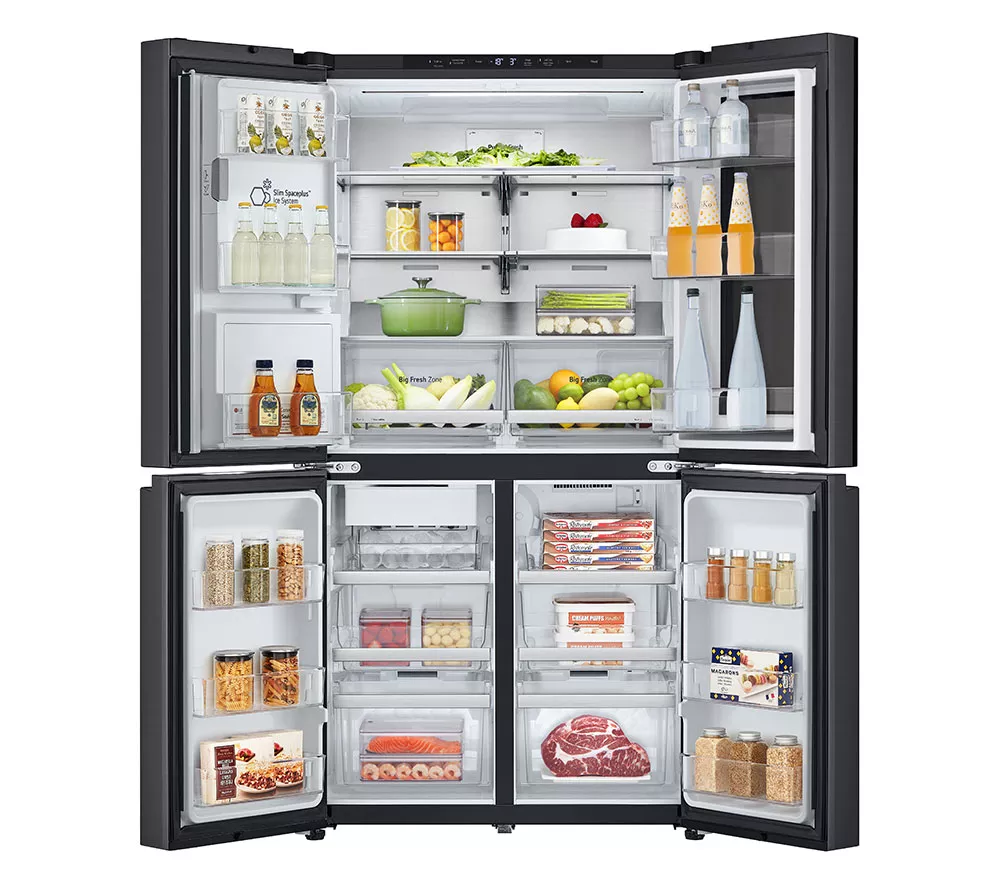 LG CraftIce InstaView GMG96CRAFT American-style Smart Fridge Freezer - Essence Black Steel