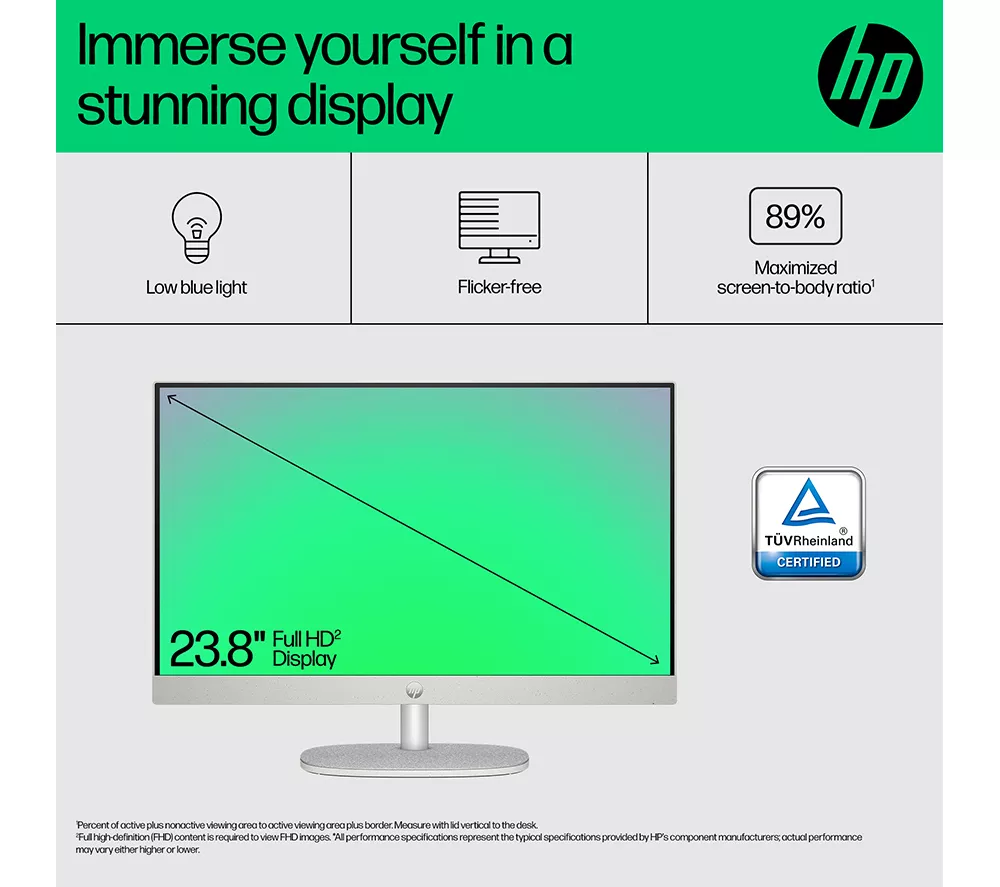 HP 24-cr0059na 23.8" All-in-One PC - Intel® Core™ i3, 256 GB SSD, White