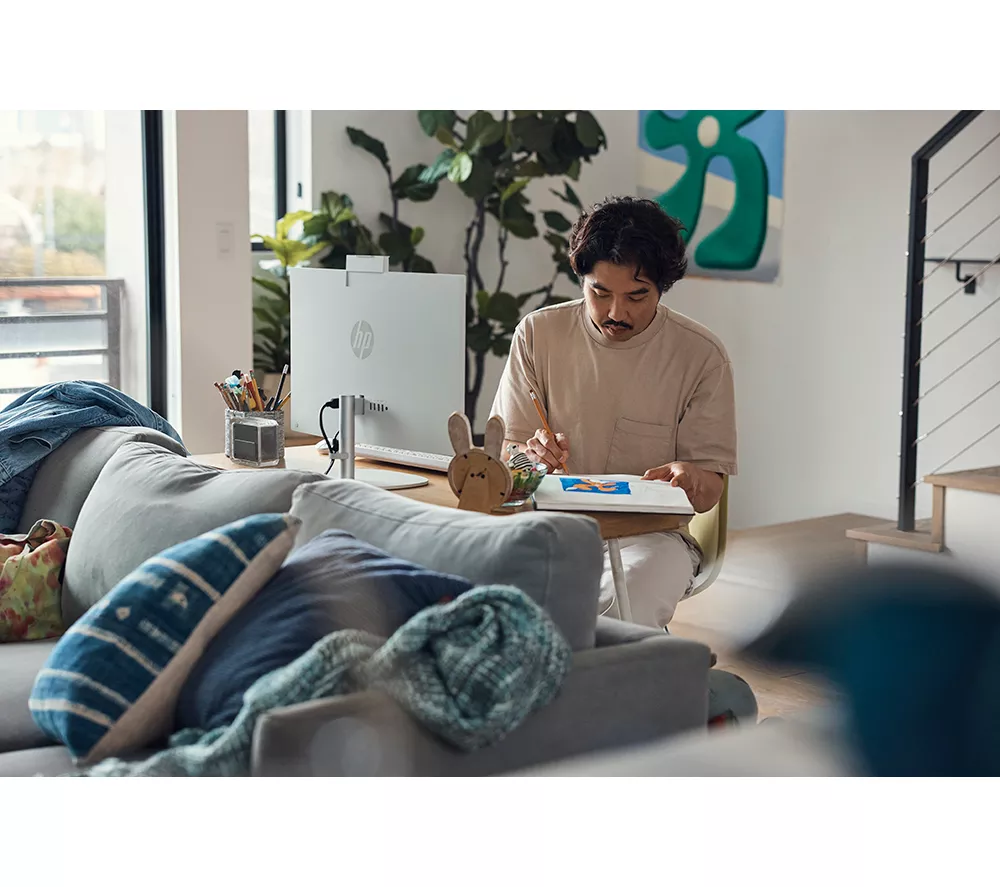 HP 24-cr0059na 23.8" All-in-One PC - Intel® Core™ i3, 256 GB SSD, White