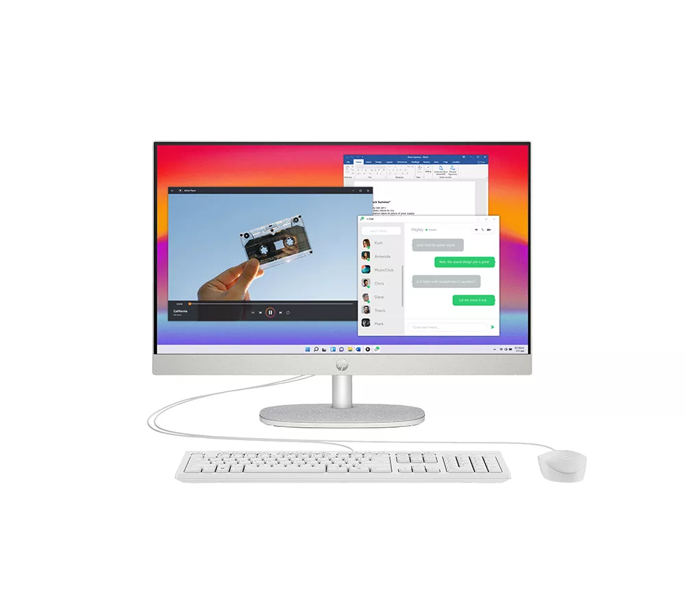 HP 24-cr0059na 23.8" All-in-One PC - Intel® Core™ i3, 256 GB SSD, White
