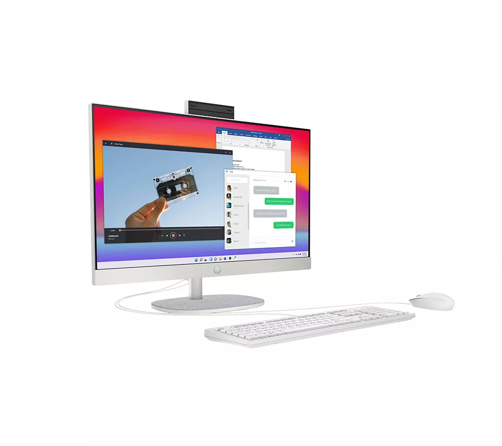 HP 24-cr0059na 23.8" All-in-One PC - Intel® Core™ i3, 256 GB SSD, White
