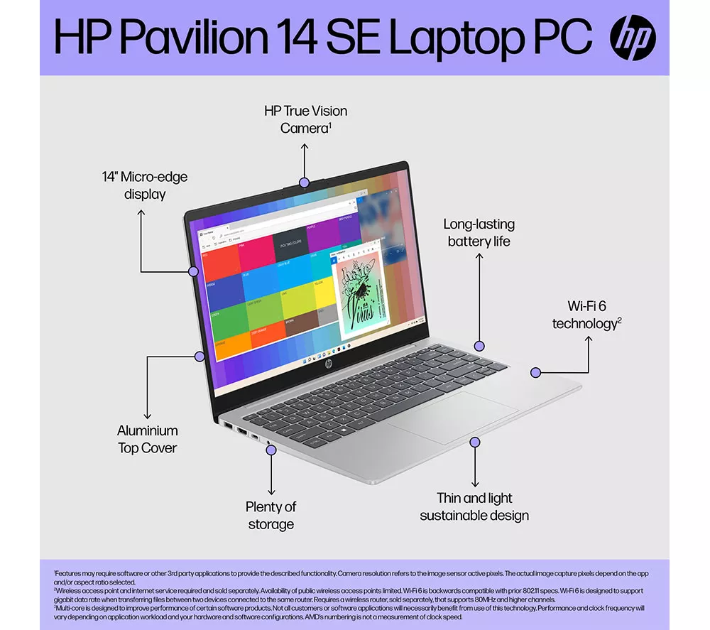 HP Pavilion SE 14" Laptop - Intel® Core™ i5 512 GB SSD Silver