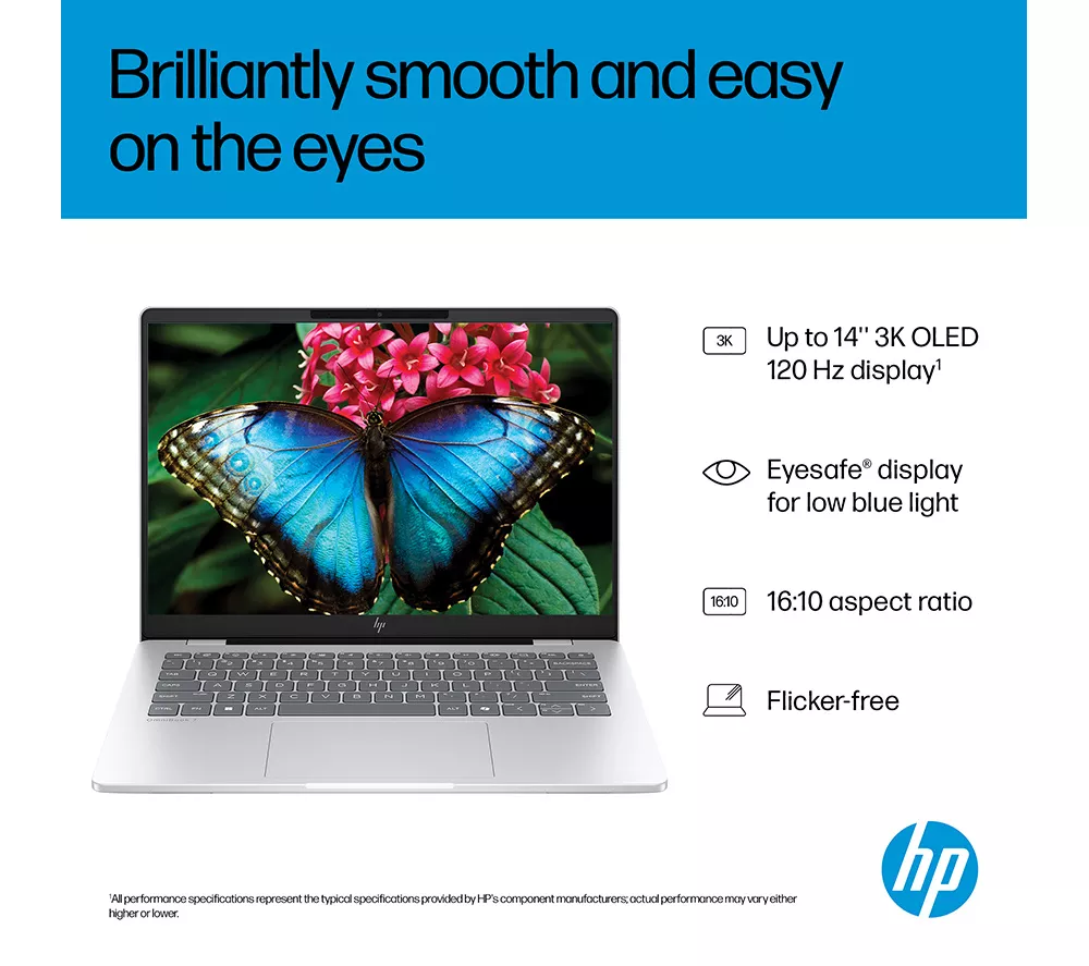 HP OmniBook 7 AI 14" Laptop - Intel® Core™ Ultra 7, 1 TB SSD, Silver