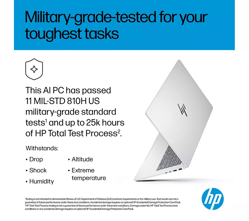 HP OmniBook 7 AI 14" Laptop - Intel® Core™ Ultra 7, 1 TB SSD, Silver