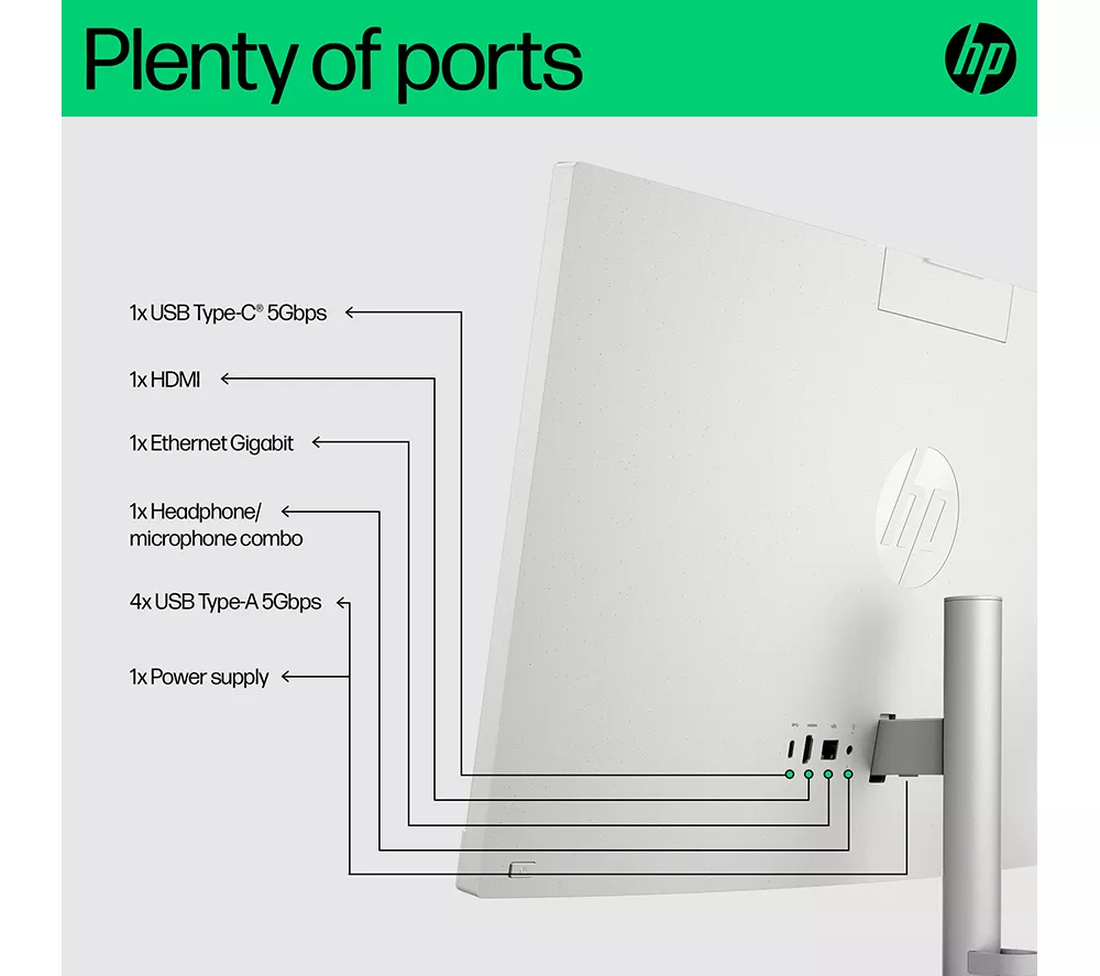 HP 24-cr0048na 23.8" All-in-One PC - Intel® Core™ i5, 1 TB SSD, White