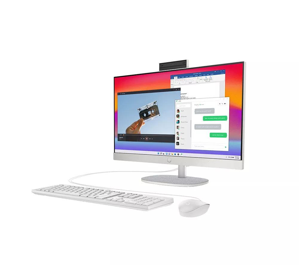 HP 24-cr0048na 23.8" All-in-One PC - Intel® Core™ i5, 1 TB SSD, White