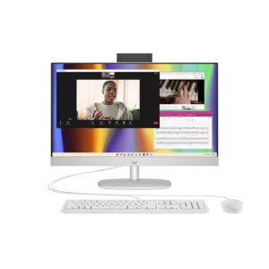HP 24-cr0065na 23.8" All-in-One PC - AMD Ryzen 7, 1 TB SSD, White