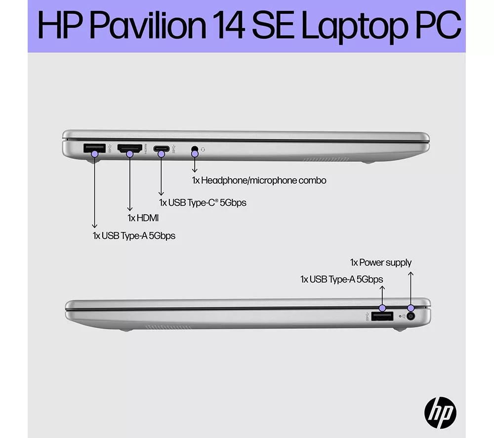 HP Pavilion SE 14-ep0532sa 14" Laptop - Intel® Core™ i7, 512 GB SSD, Silver