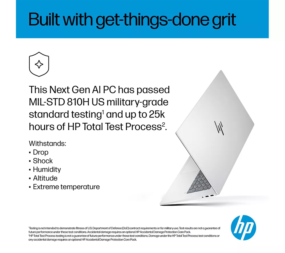 HP OmniBook 7 NGAI 17.3" Laptop - Intel® Core™ Ultra 7, 1 TB SSD, Silver