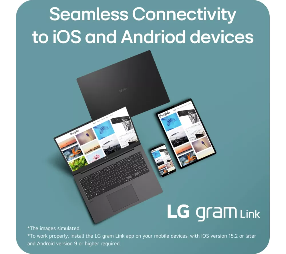 LG gram Pro 16Z90TS-G.AU89A1 16" Laptop, Copilot+ PC - Intel® Core™ Ultra 7, 1 TB SSD, Grey