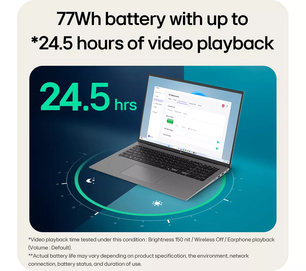 LG gram 17 17Z90TL-G.AU78A1 17" Laptop, Copilot+ PC - Intel® Core™ Ultra 7, 1 TB SSD, Black