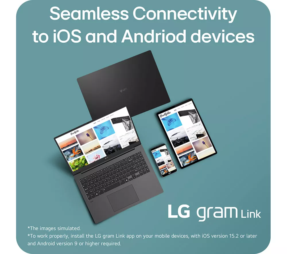 LG gram 17 17Z90TL-G.AU78A1 17" Laptop, Copilot+ PC - Intel® Core™ Ultra 7, 1 TB SSD, Black