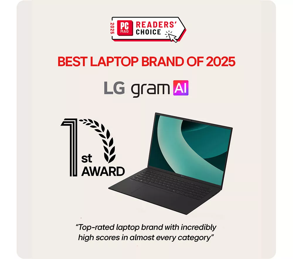 LG gram 16 16Z90TL-G.AU75A1 16" Laptop, Copilot+ PC - Intel® Core™ Ultra 7, 512 GB SSD, Black