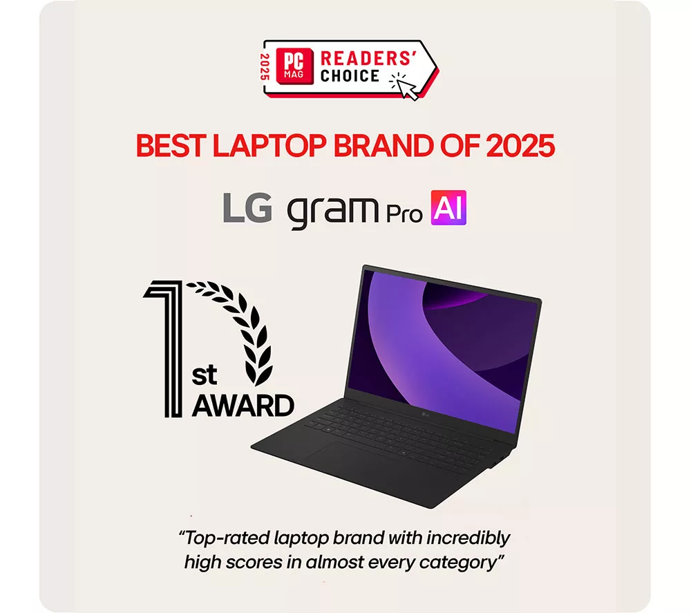 LG gram Pro 16Z90TP-K.AA78A1 16" Laptop - Intel® Core™ Ultra 7, 1 TB SSD, Black