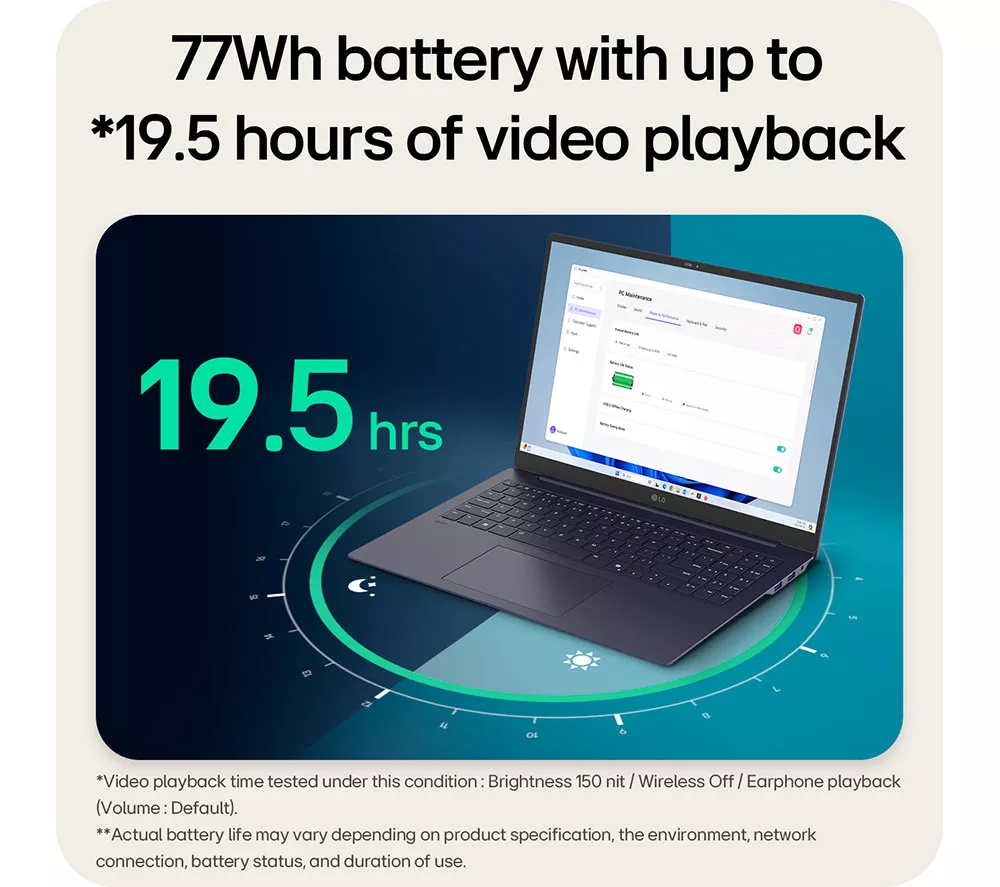 LG gram Pro 16Z90TP-K.AA78A1 16" Laptop - Intel® Core™ Ultra 7, 1 TB SSD, Black