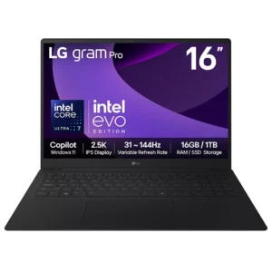 LG gram Pro 16Z90TP-G.AA78A1 16" Laptop - Intel® Core™ Ultra 7, 1 TB SSD, Black
