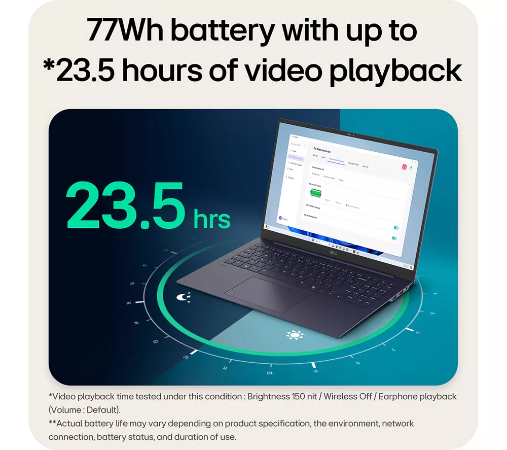 LG gram Pro 16Z90TP-G.AA78A1 16" Laptop - Intel® Core™ Ultra 7, 1 TB SSD, Black