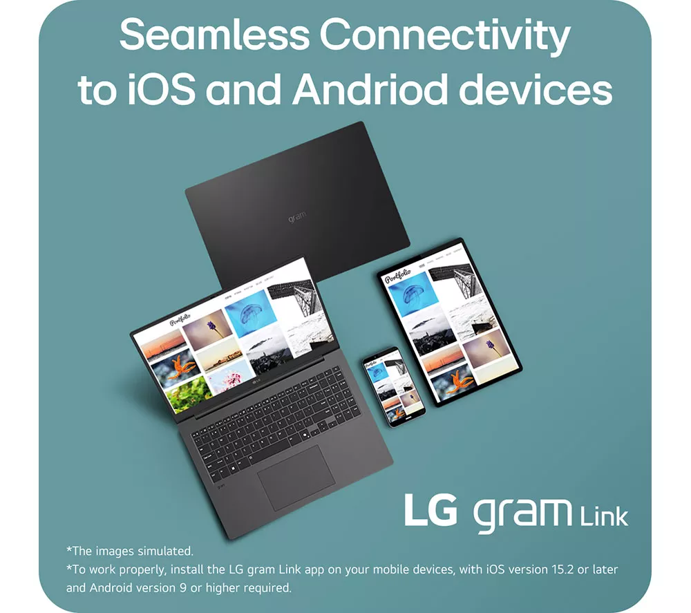LG gram Pro 16Z90TP-G.AA78A1 16" Laptop - Intel® Core™ Ultra 7, 1 TB SSD, Black