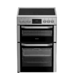 HOTPOINT Multiflow HDE6VDCASX 60 cm Electric Ceramic Cooker with Air Fry - Stainless Steel