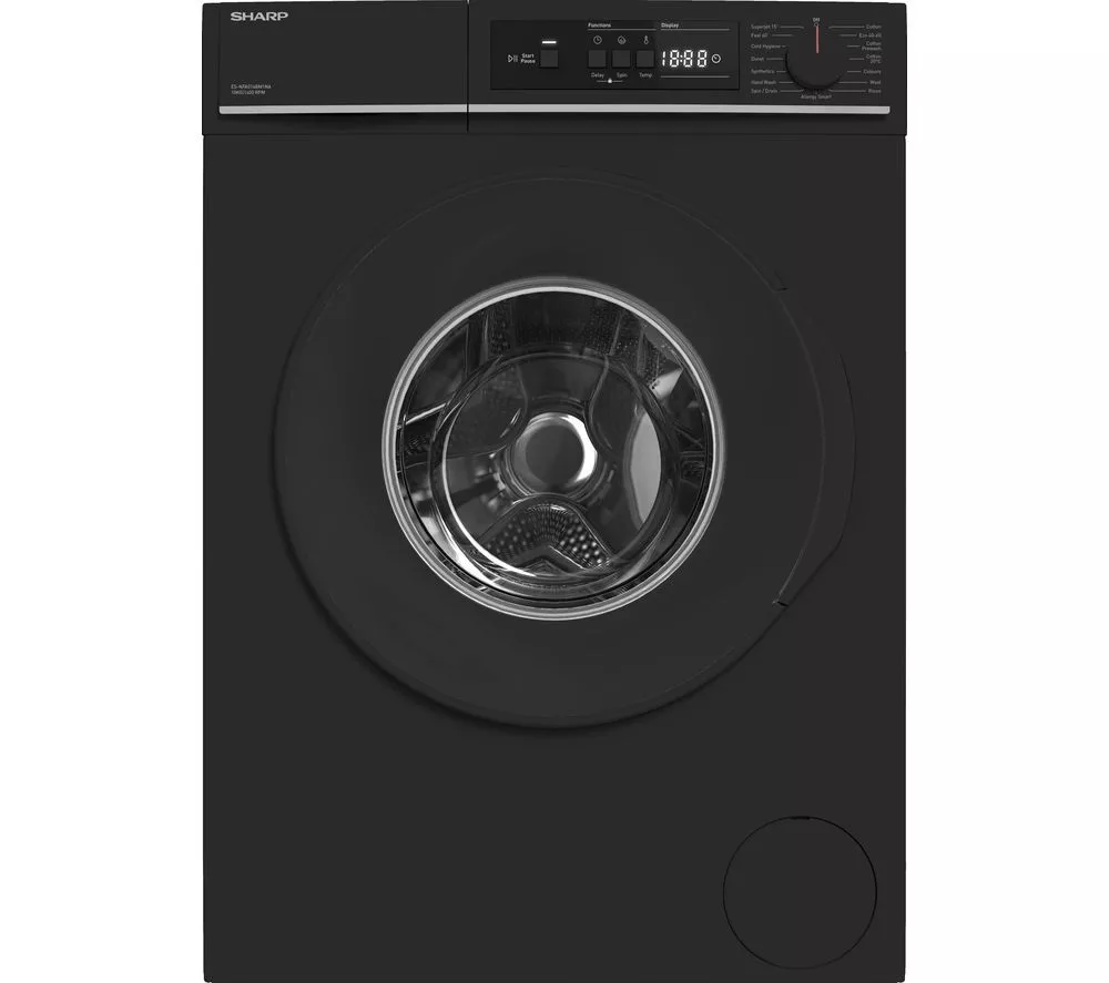 SHARP ES-NFA014BM1NA-EN 10 kg 1400 Spin Washing Machine - Matte Black