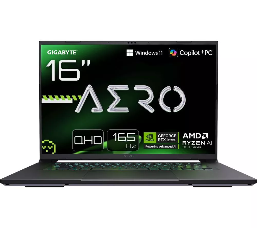 GIGABYTE AERO X16 16" Gaming Laptop - AMD Ryzen AI 7, RTX 5060, 1 TB SSD