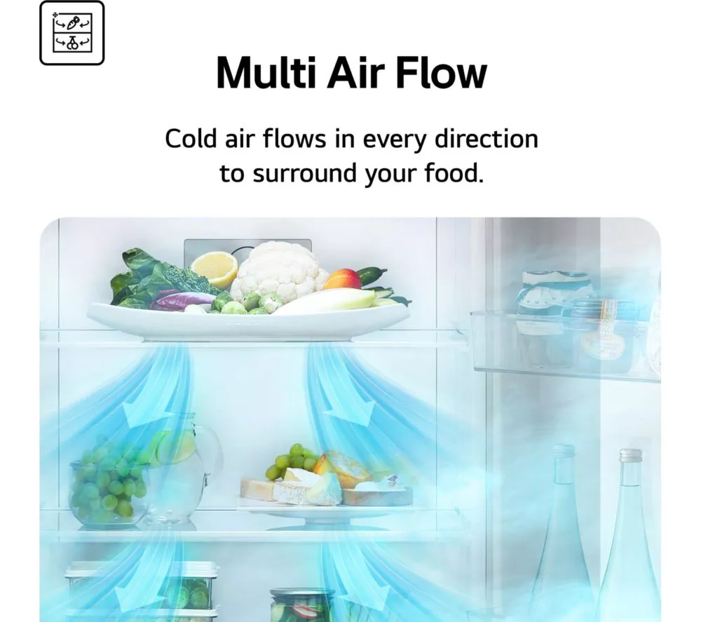 LG NatureFRESH GSLC41EPPE American-Style Fridge Freezer - Matte Black