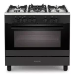 KENWOOD CK500DF 90 cm Dual Fuel Range Cooker – Matt Black & Chrome
