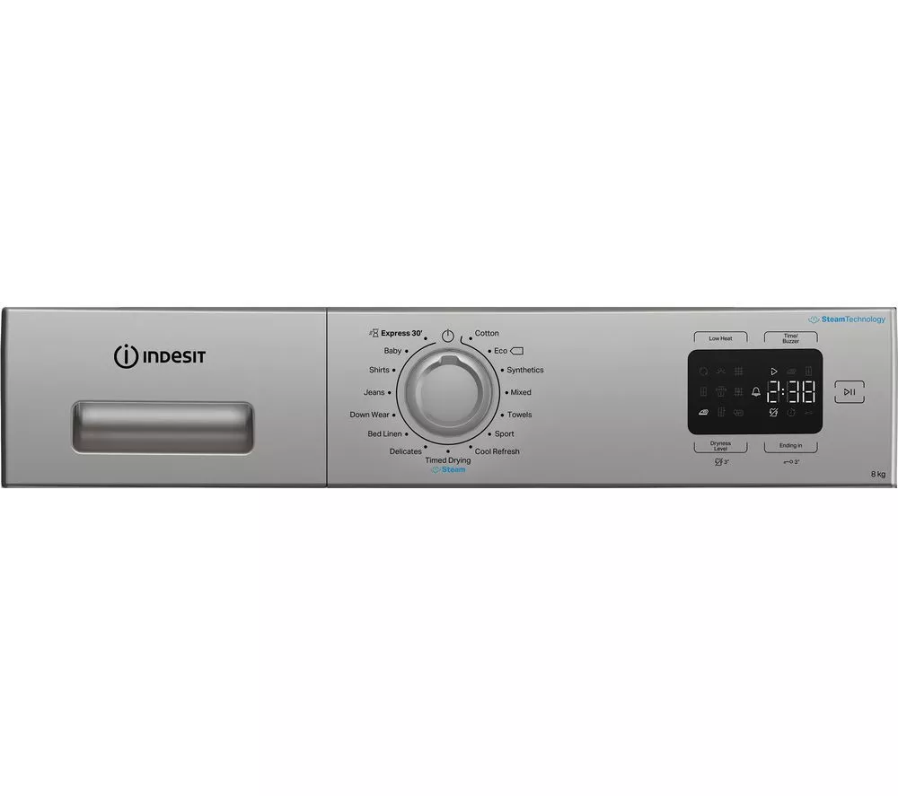 INDESIT C YSD 82D SS UK 8 kg Heat Pump Tumble Dryer - Silver