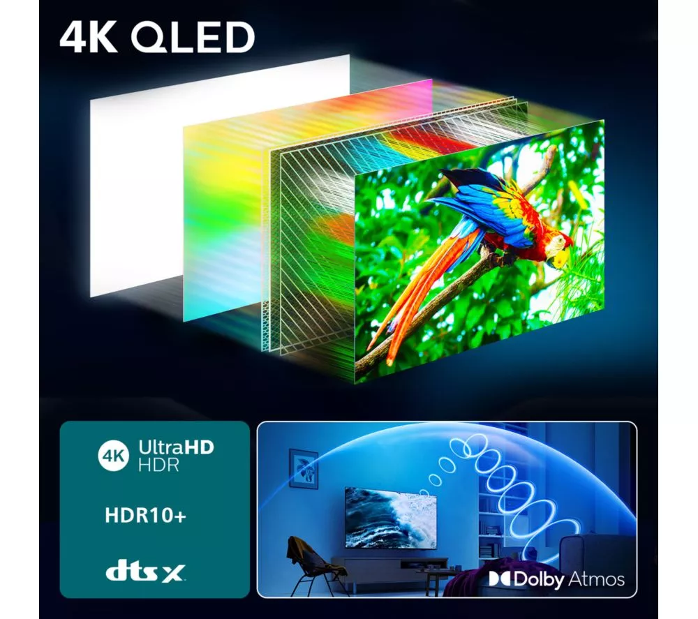 PHILIPS 65PUS7800/12 65" Smart 4K Ultra HD HDR QLED TV