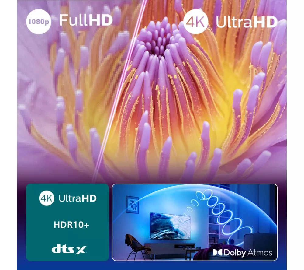 PHILIPS Ambilight 65PUS8000/12 65" Smart 4K Ultra HD HDR LED TV