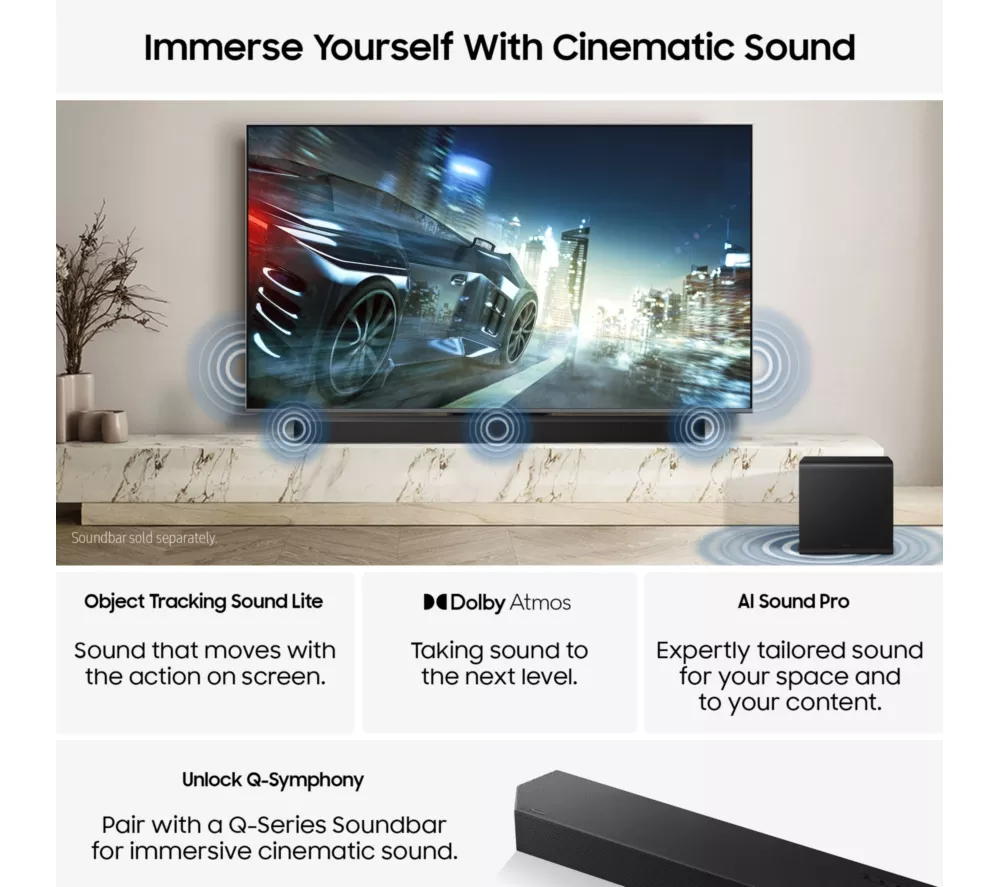 SAMSUNG QN85F 55" Neo QLED 4K Mini LED Vision AI Smart TV 2025 - QE55QN85F