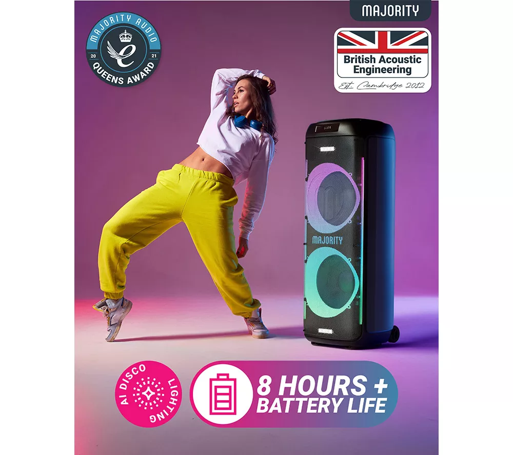 MAJORITY Pulse 5 Bluetooth Megasound Party Speaker - Black