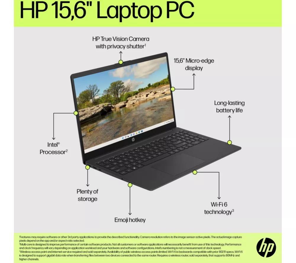 HP 15-fd0554sa 15.6" Laptop - Intel® Core™ i5, 256 GB SSD, Jet Black