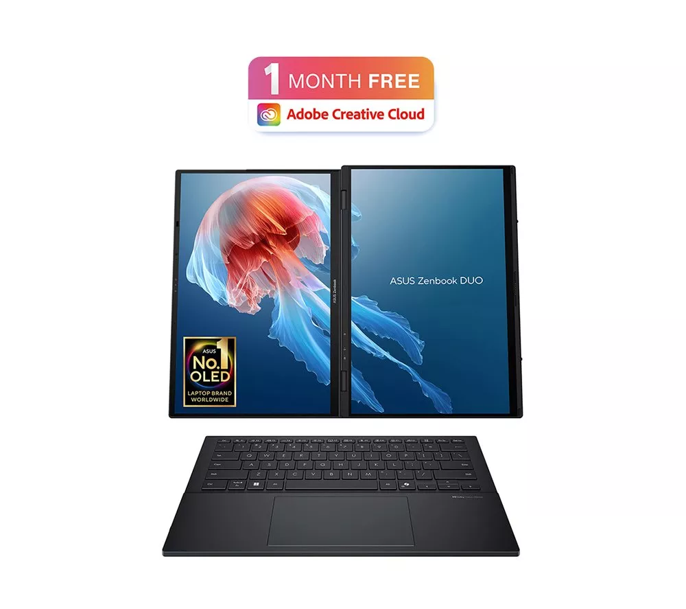 ASUS Zenbook Duo 14" Laptop - Intel® Core™ Ultra 9, 1 TB SSD, Inkwell Grey