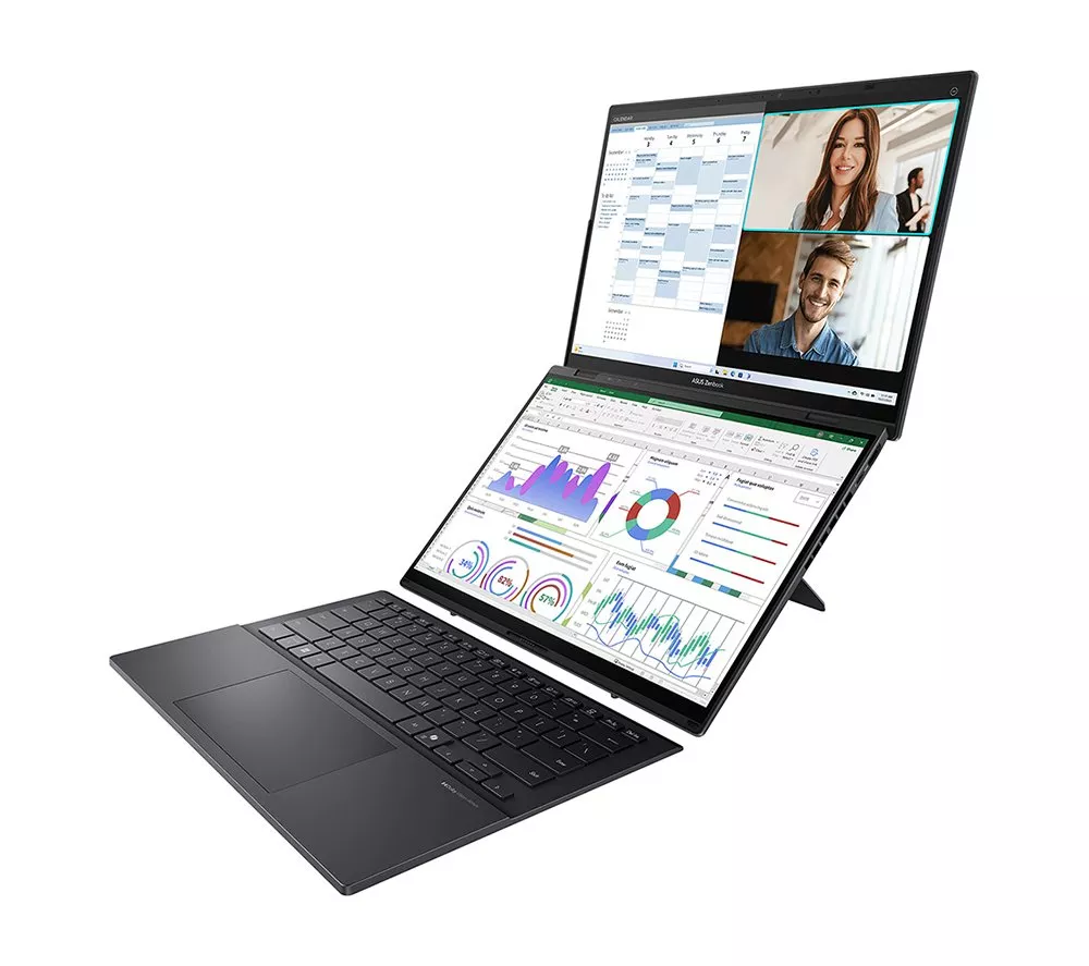 ASUS Zenbook Duo 14" Laptop - Intel® Core™ Ultra 9, 1 TB SSD, Inkwell Grey