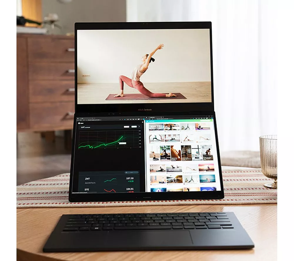 ASUS Zenbook Duo 14" Laptop - Intel® Core™ Ultra 9, 1 TB SSD, Inkwell Grey