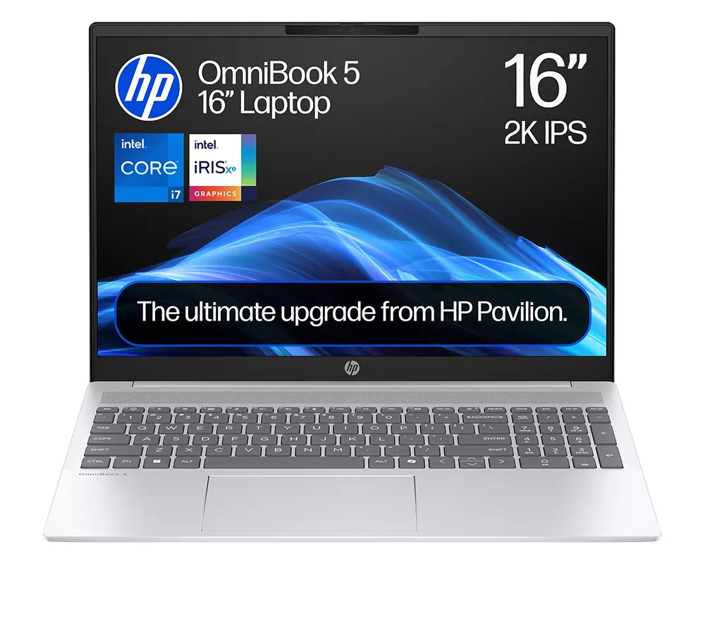HP OmniBook 5 16" Laptop - Intel® Core™ i7, 512 GB SSD, Silver
