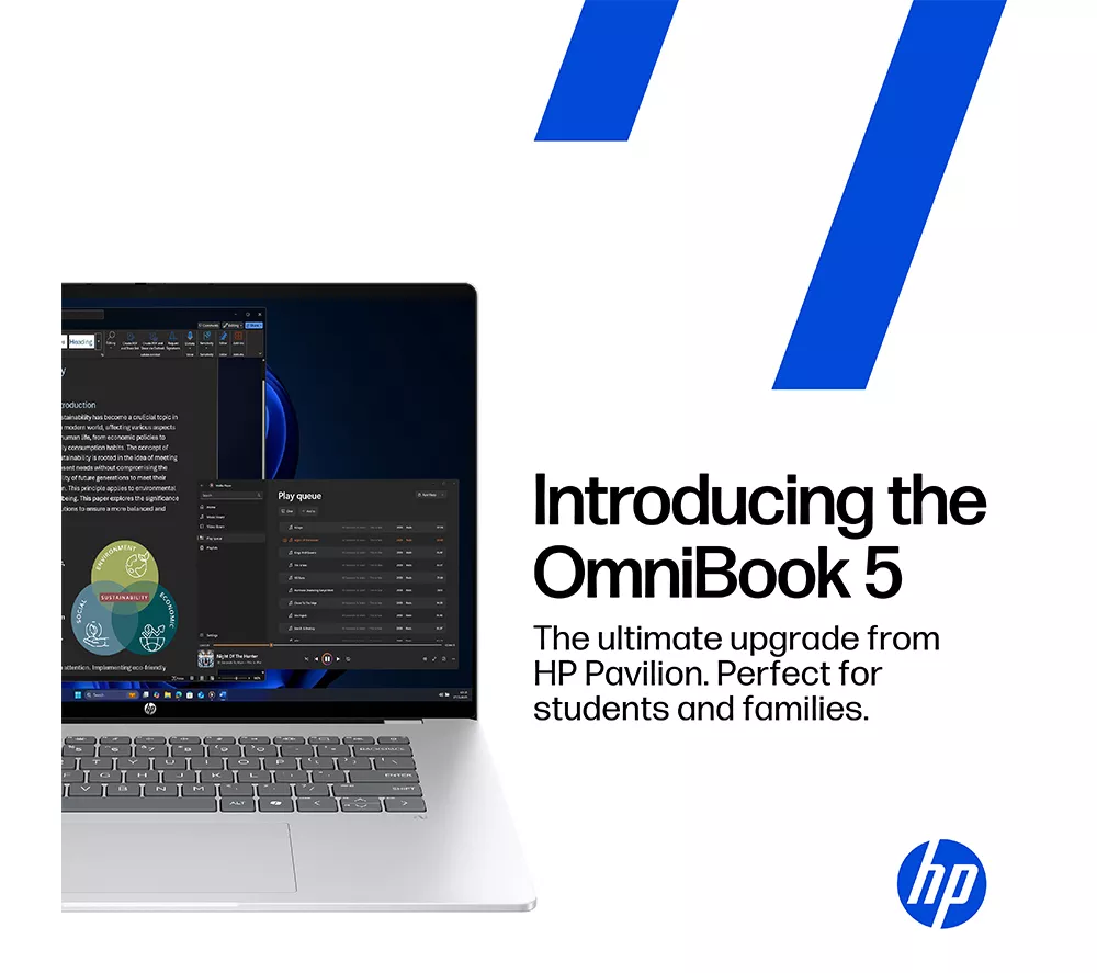 HP OmniBook 5 16" Laptop - Intel® Core™ i7, 512 GB SSD, Silver
