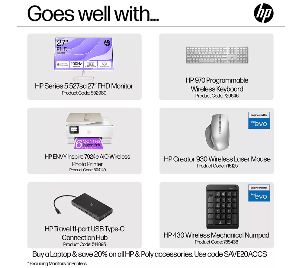 HP OmniBook 5 16" Laptop - Intel® Core™ i7, 512 GB SSD, Silver