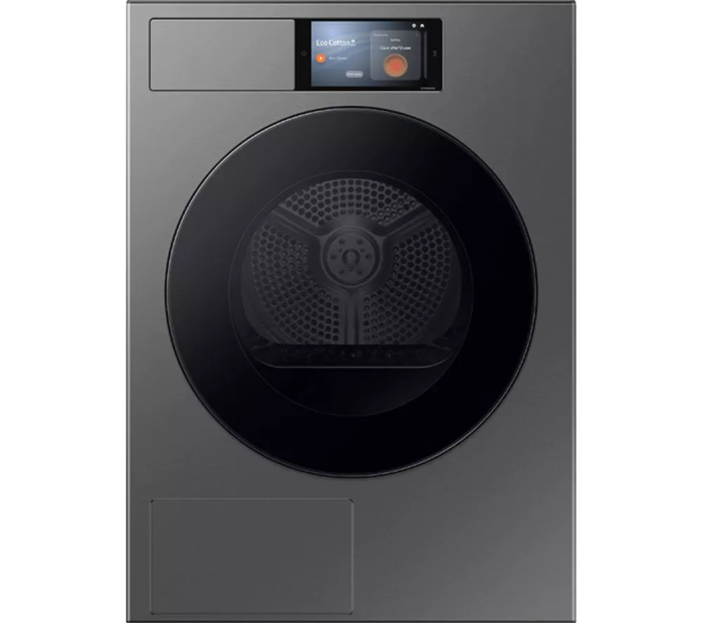 SAMSUNG Series 9 AI Home DV90F09F4SU1 9 kg Heat Pump Tumble Dryer - Dark Steel