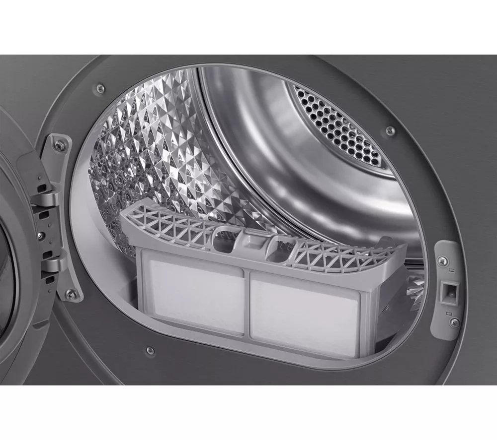 SAMSUNG Series 9 AI Home DV90F09F4SU1 9 kg Heat Pump Tumble Dryer - Dark Steel