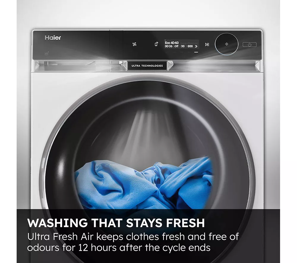 HAIER X Series 9 HW100-B14387UUK WiFi-enabled 10 kg 1400 Spin Washing Machine - White