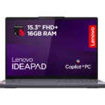 LENOVO IdeaPad Slim 3 15.3" Laptop, Copilot+ PC - Snapdragon X, 256 GB SSD, Luna Grey